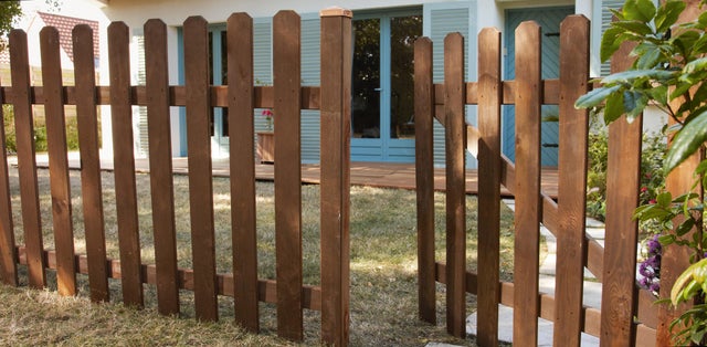 Portillon battant Mustang marron, CERLAND, l.100x H.100 cm