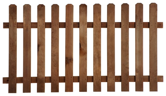 Valla de madera marrón Mustang 100x180 cm