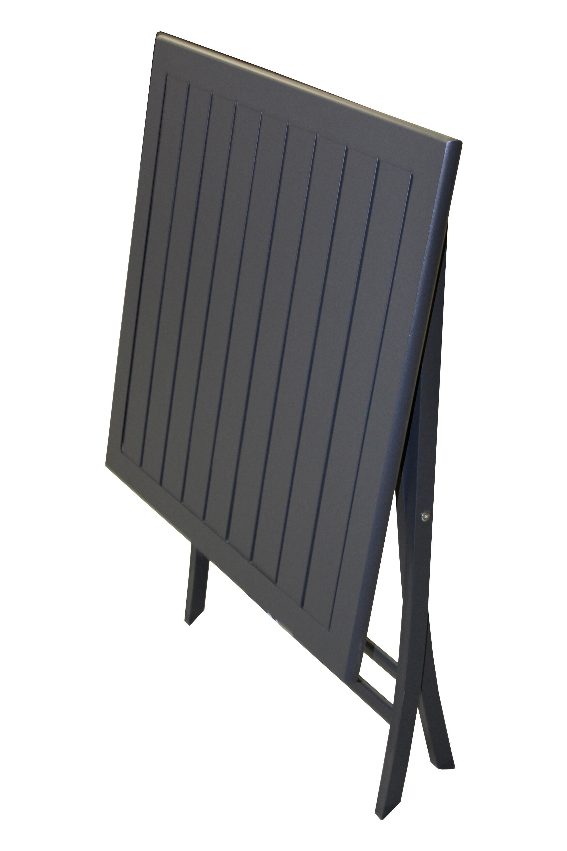 Table de jardin pliante Marius carré noir 2 personnes - CITY GARDEN - 6