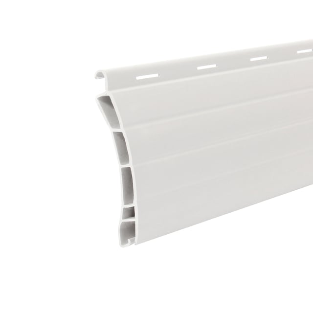 Lot de 4 lames de tablier en pvc blanc Haut. 55mm, Long. 2.50m