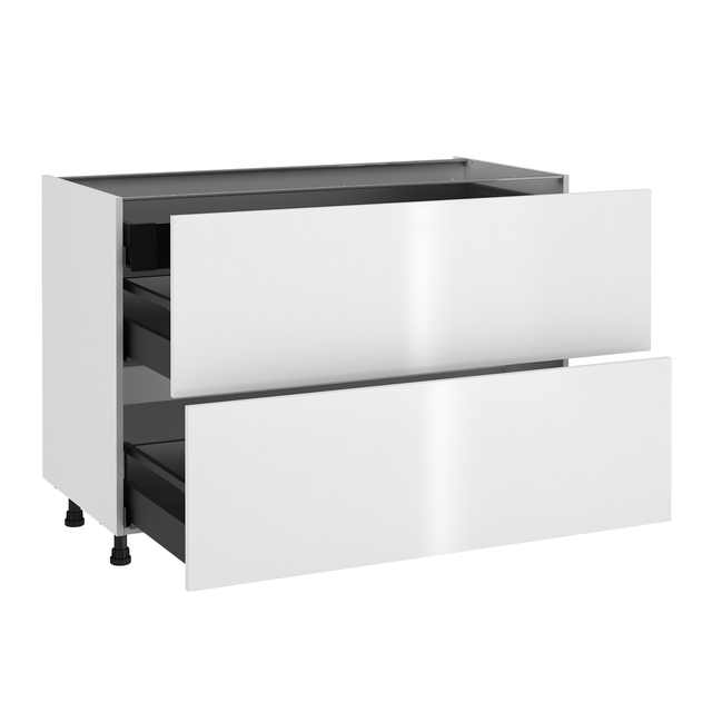 Móvel de cozinha com 2 gavetas Delinia Sevilha 120X58X77 cm branco