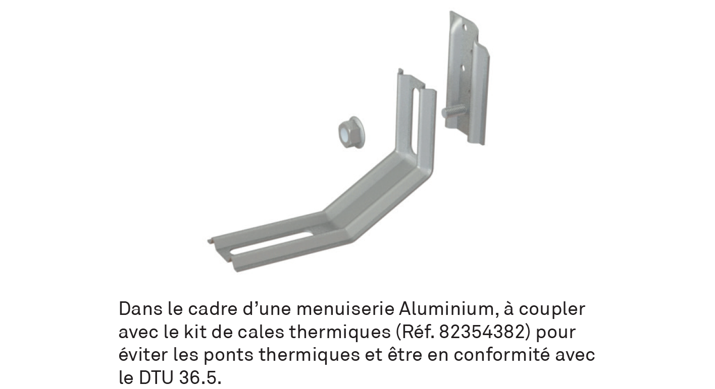 Kit de pose en applique à visser pour menuiseries PVC, bois, alu - 4