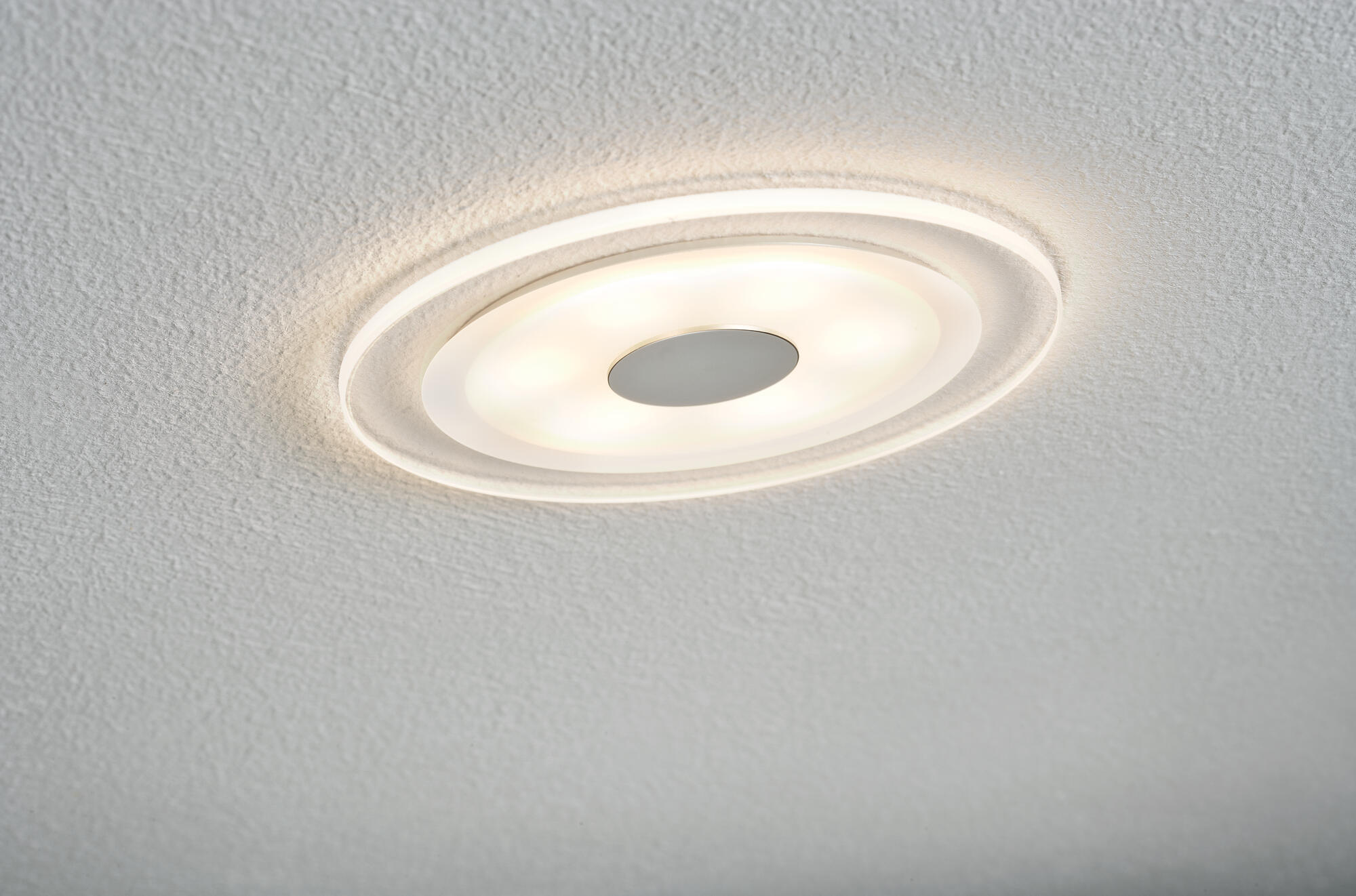 Kit 3 spots à encastrer Whirl fixe led PAULMANN LED intégrée transparent - 2