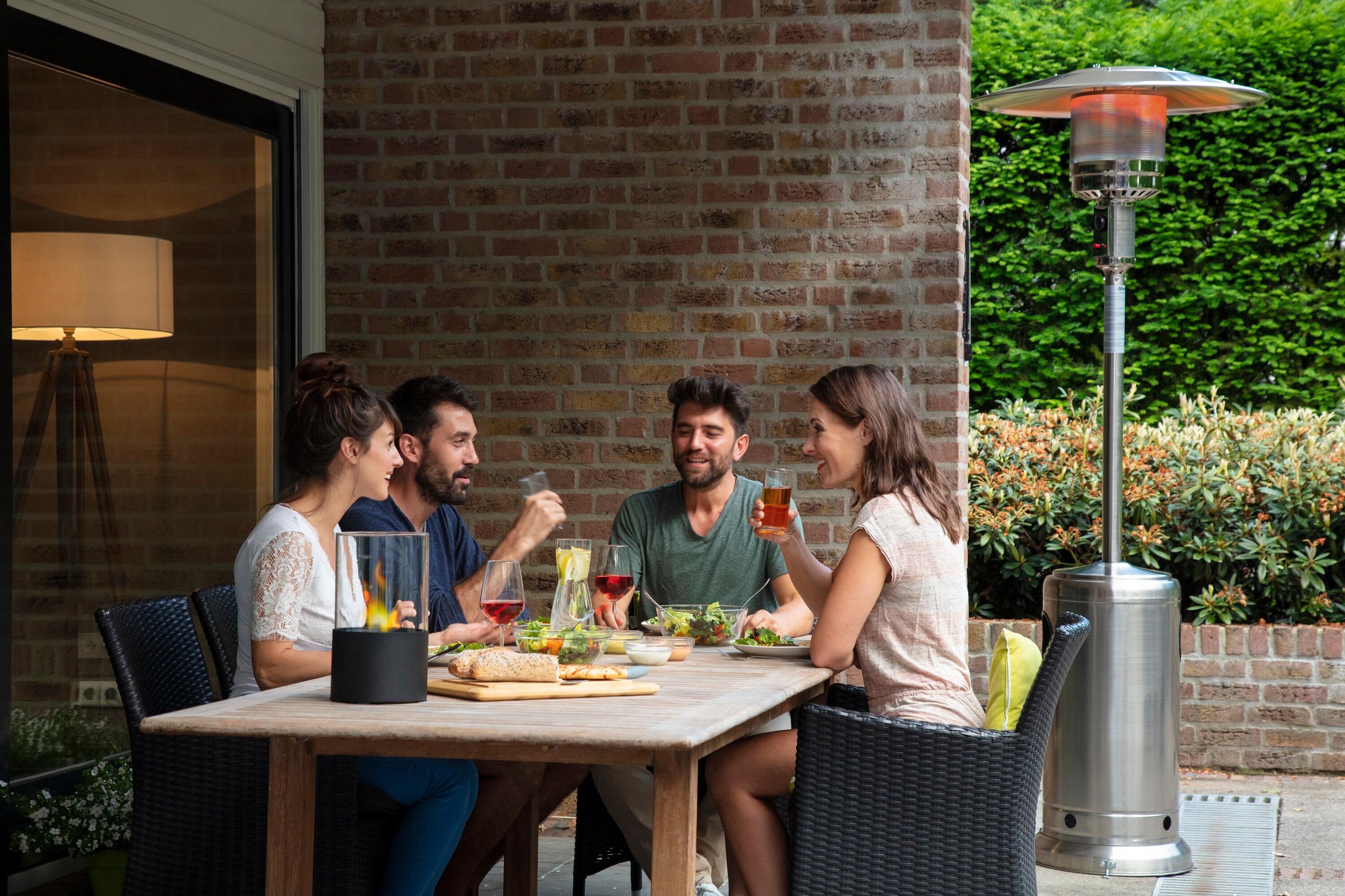 Stufa a gas da esterni  termopatio QLIMA PGU 2013 13 KW in acciaio nero - 2