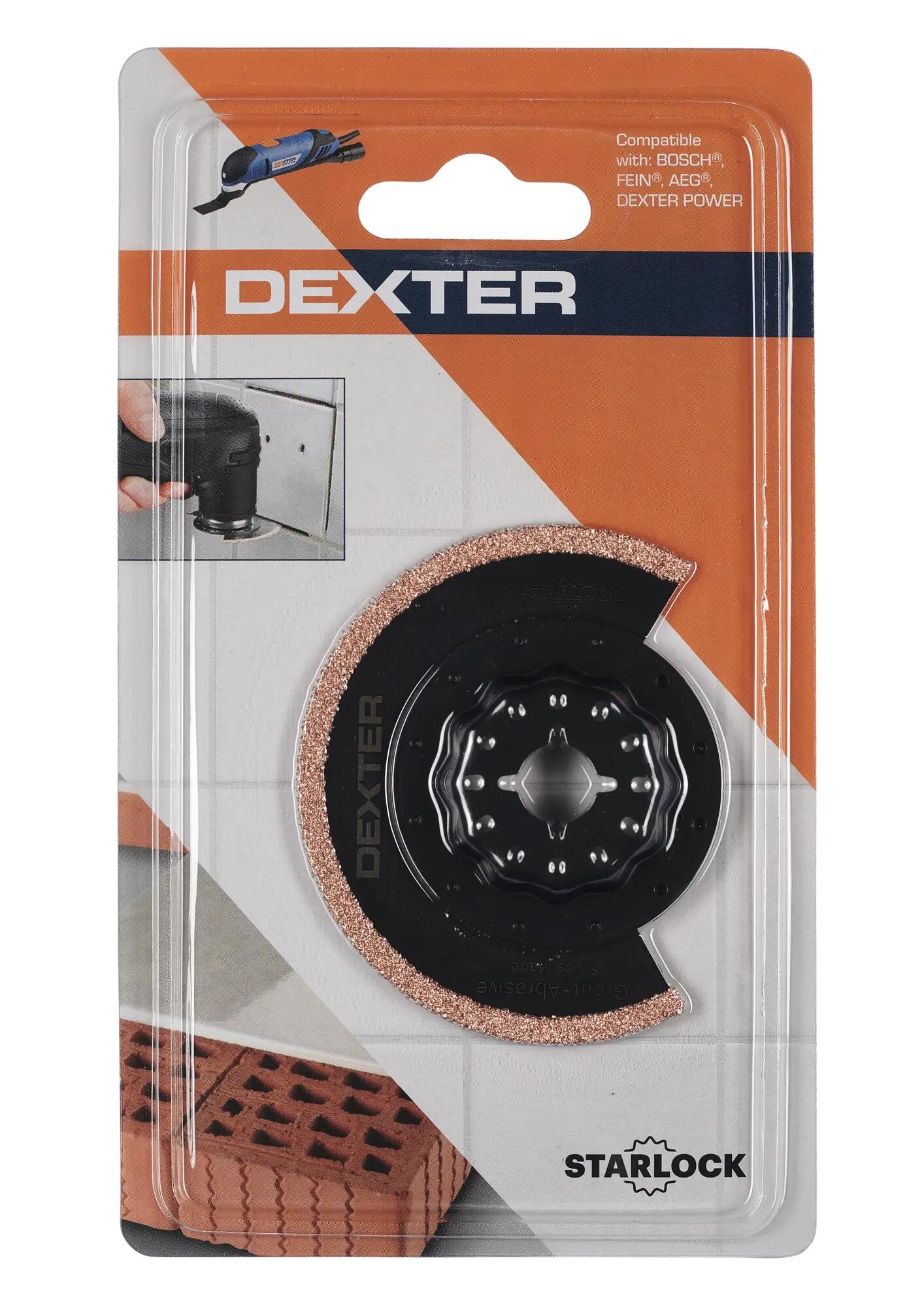 Lame segment pour déjointage mortier et colle 15 mm DEXTER Starlock 70 mm - 2