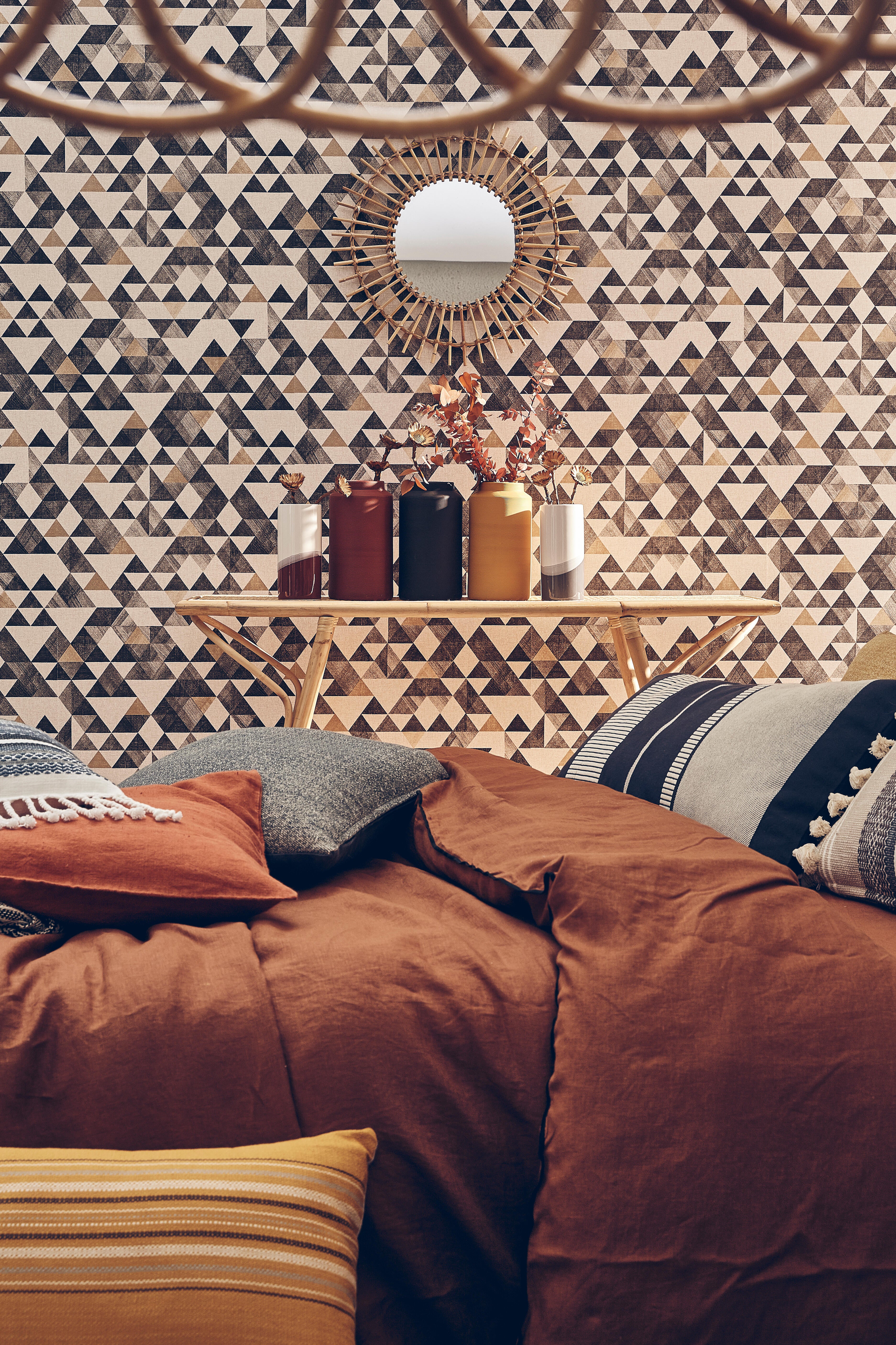 Coussin Casimir, noir / blanc l.40 x L.70 cm INSPIRE - 4