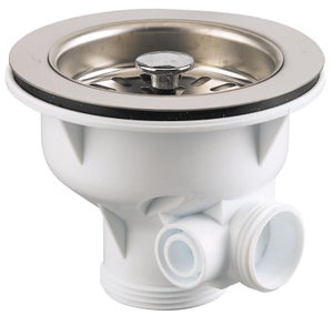 Crépine Bonde Universelle Soytich Pour Évier - Panier Filtre Amovible Avec Joint Et Goupille - Diamètre 8 Cm