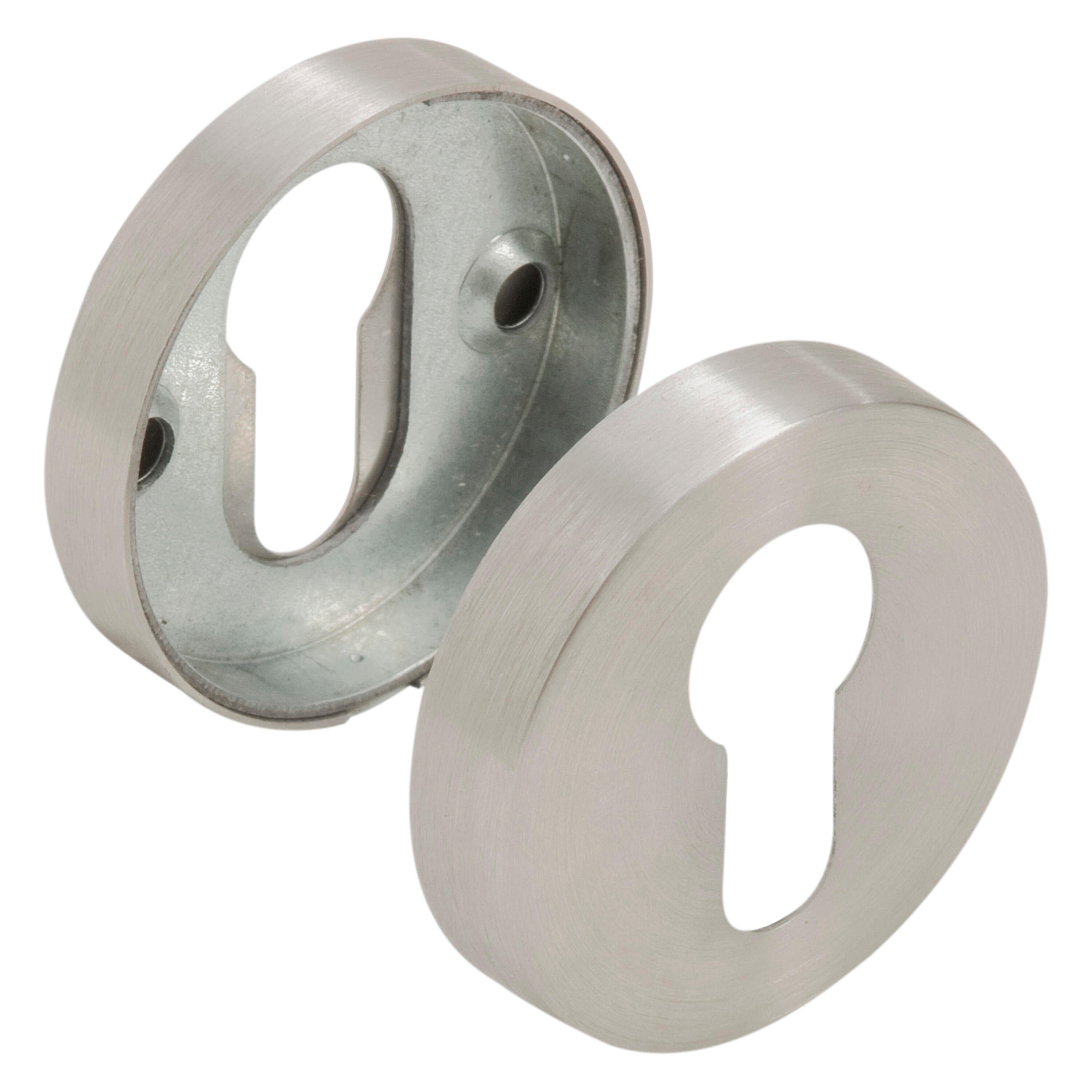 2 rosaces INSPIRE trou de cylindre, inox brossé B1 - 3