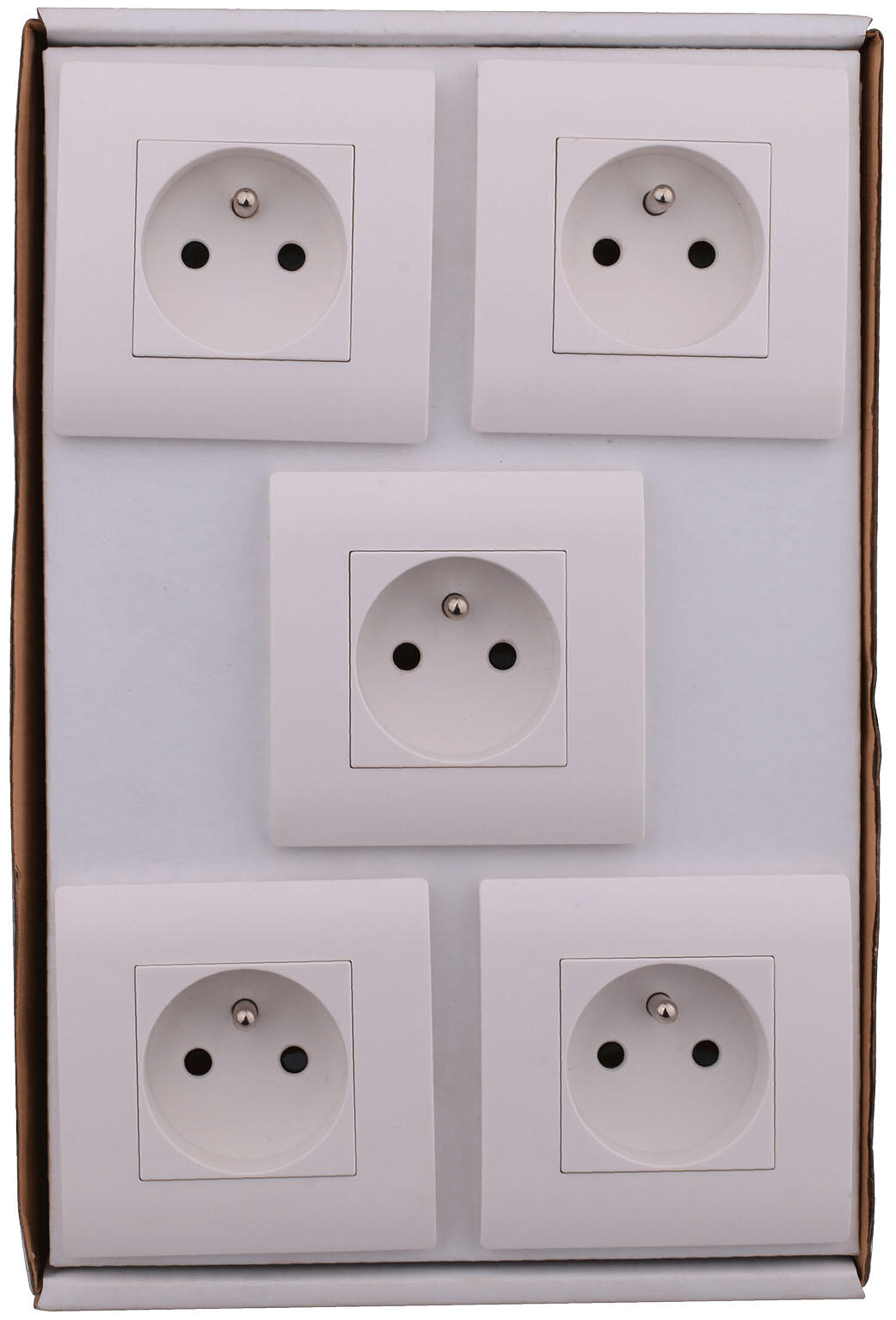 Lot De 5 Triple Cartes A6 Avec Ouverture Ovale – Blanc