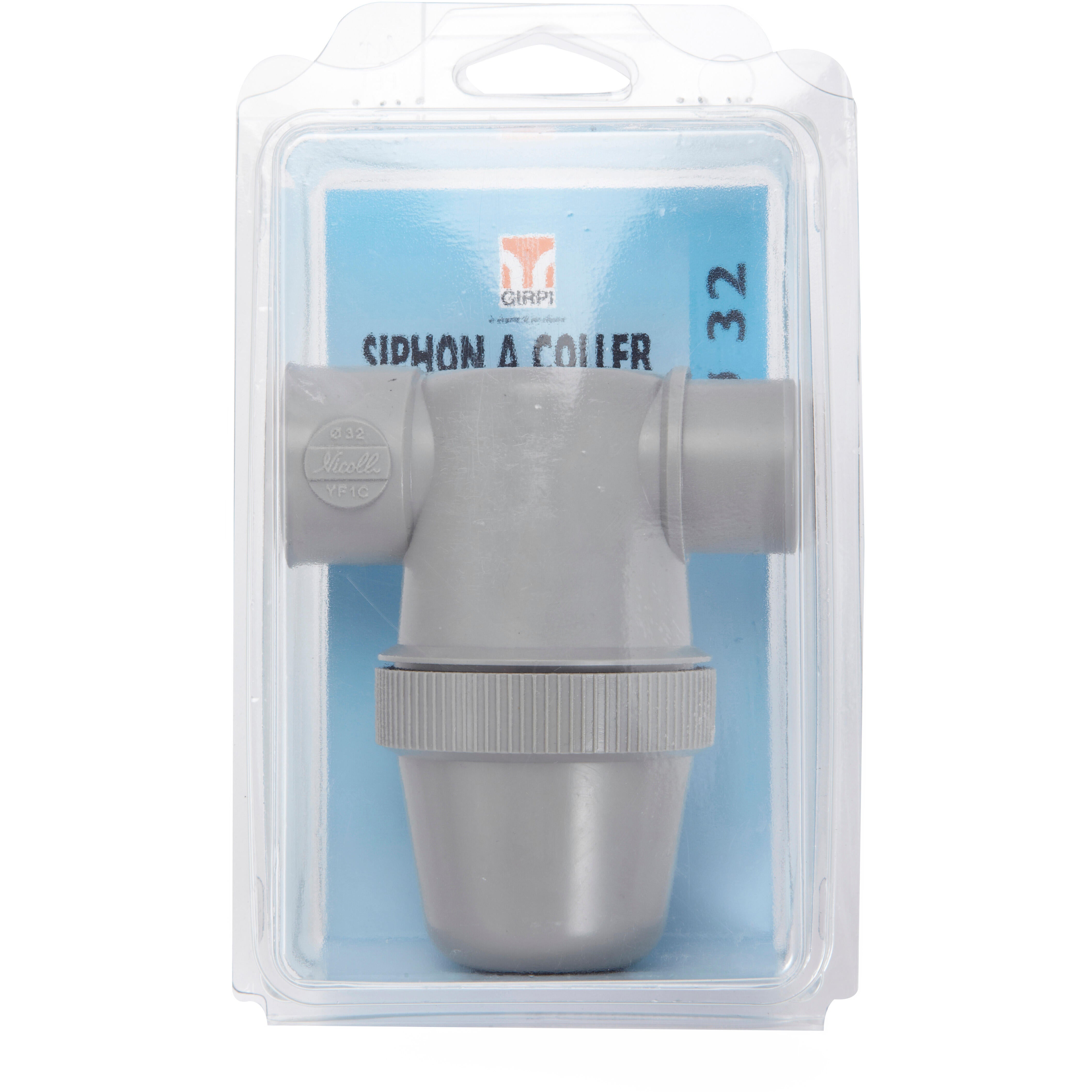 Siphon de parcours en pvc à coller, mâle / femelle, D.32 - 4
