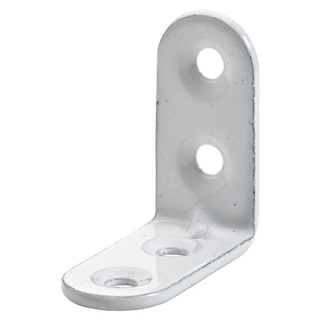 Lot de 20 Equerre d'angle Blanc HETTICH, l.30 mm