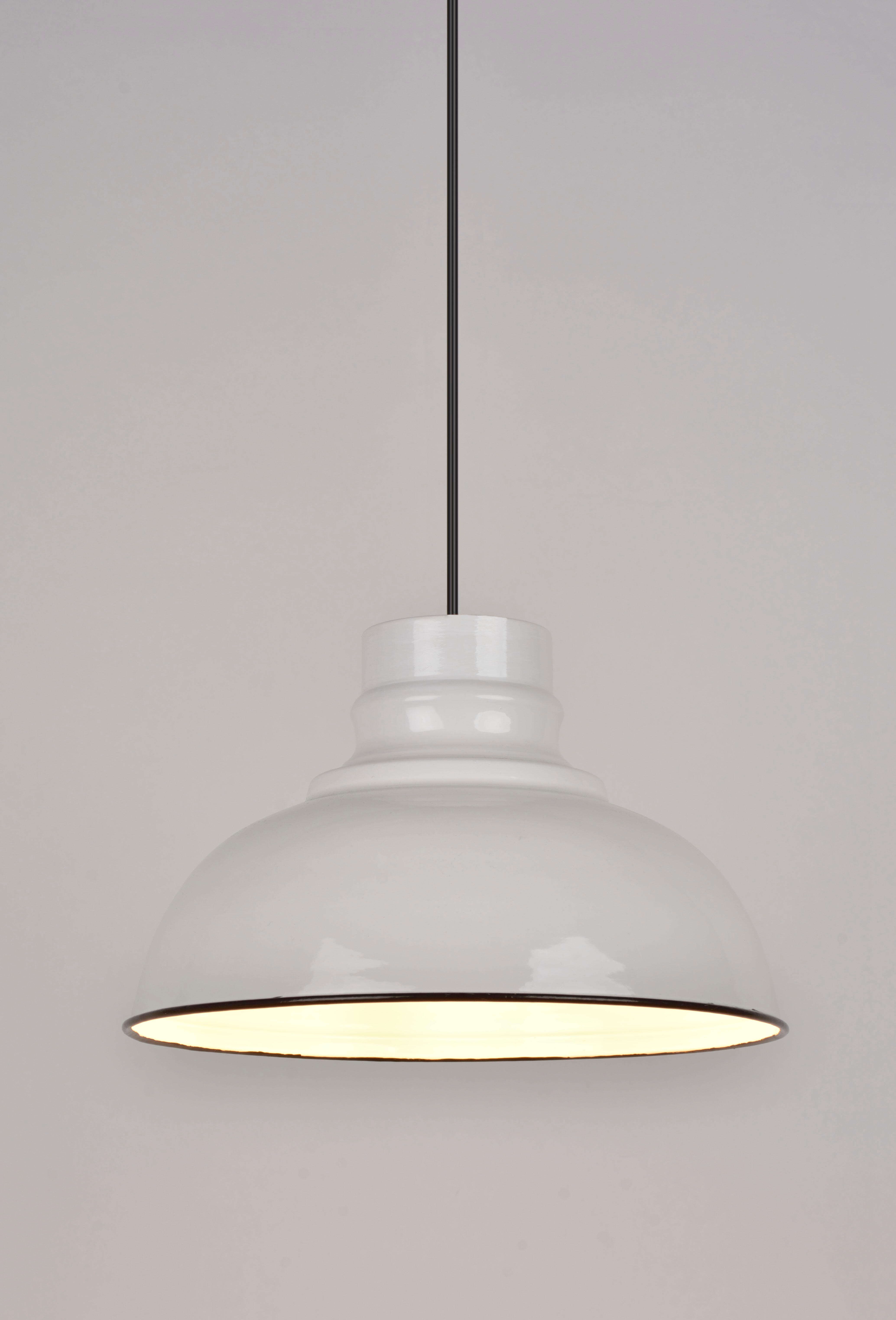Suspension Canteen acier, blanc, Diam.30 cm, E27 - 2