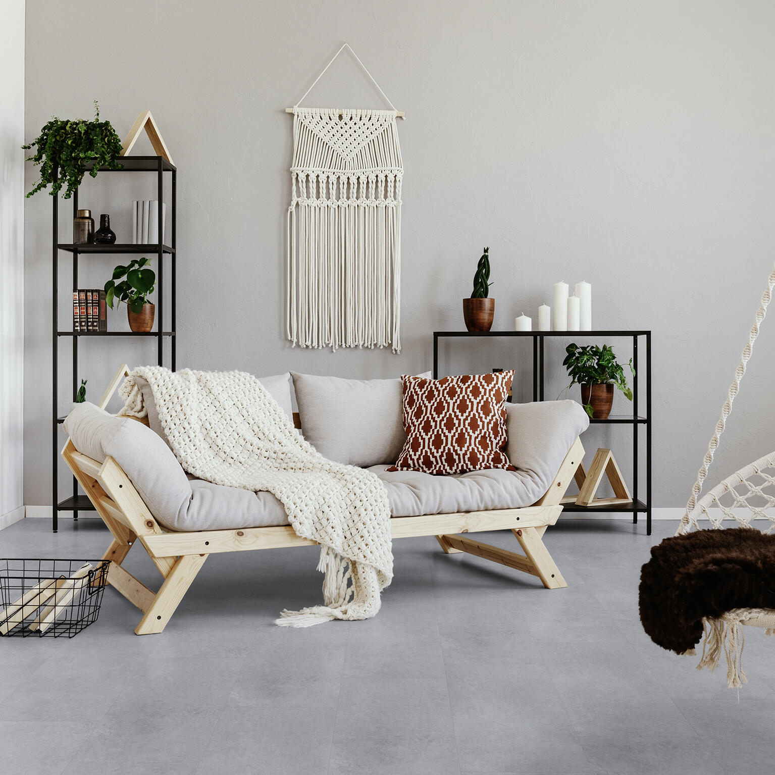 Dalle PVC clipsable medio GERFLOR Senso 20 lock brickell grey imitation matériau - 5