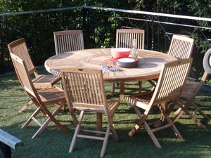 Table pliante de salon & jardin - Garden paradise - Coquelicots - Pylones