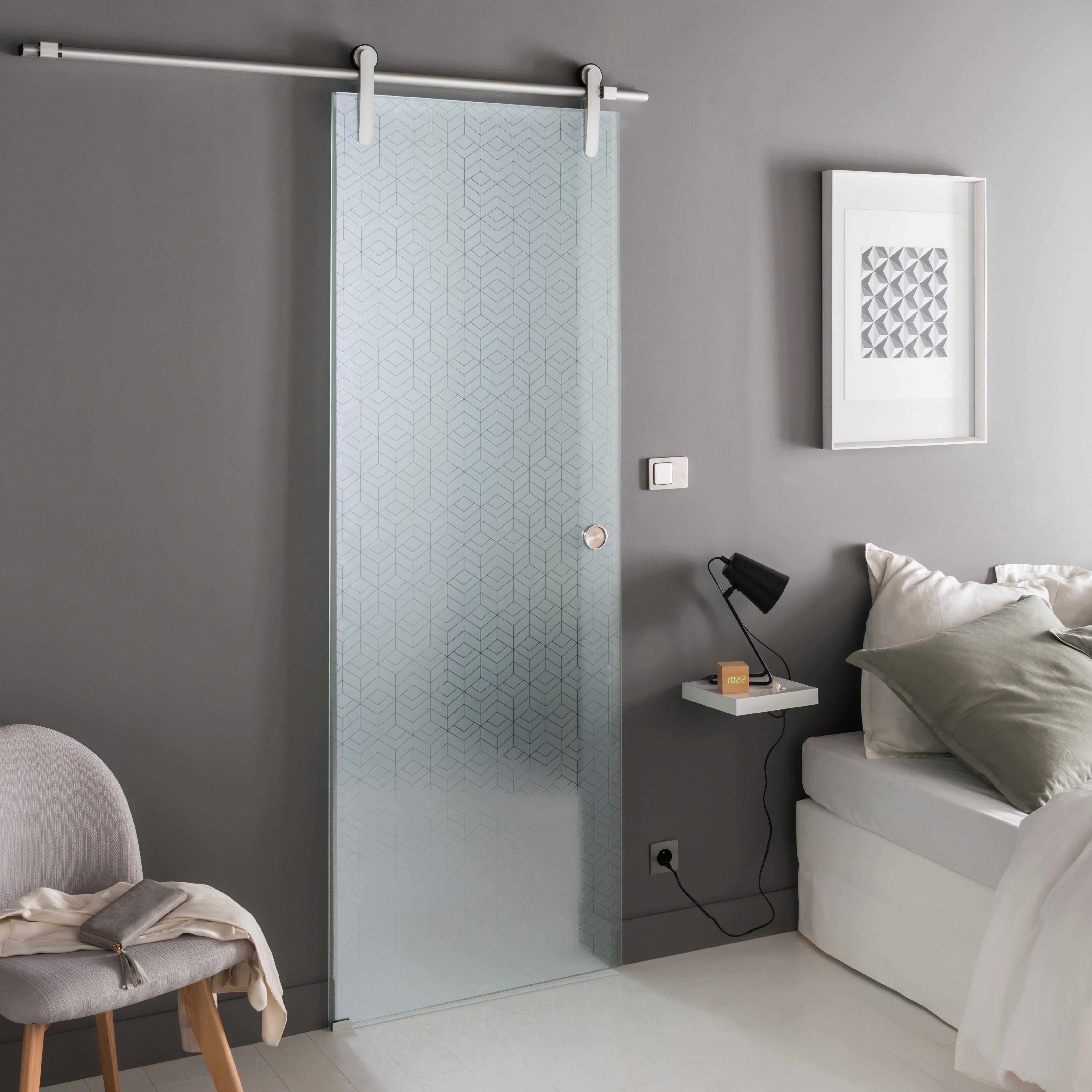 Rail coulissant Lindy, pour porte de largeur 83 cm maximum - 3