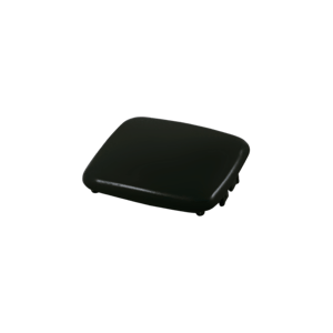 Chapeau à enfoncer aluminium noir pour poteau clôture, H.0.7 x l.6.5 cm