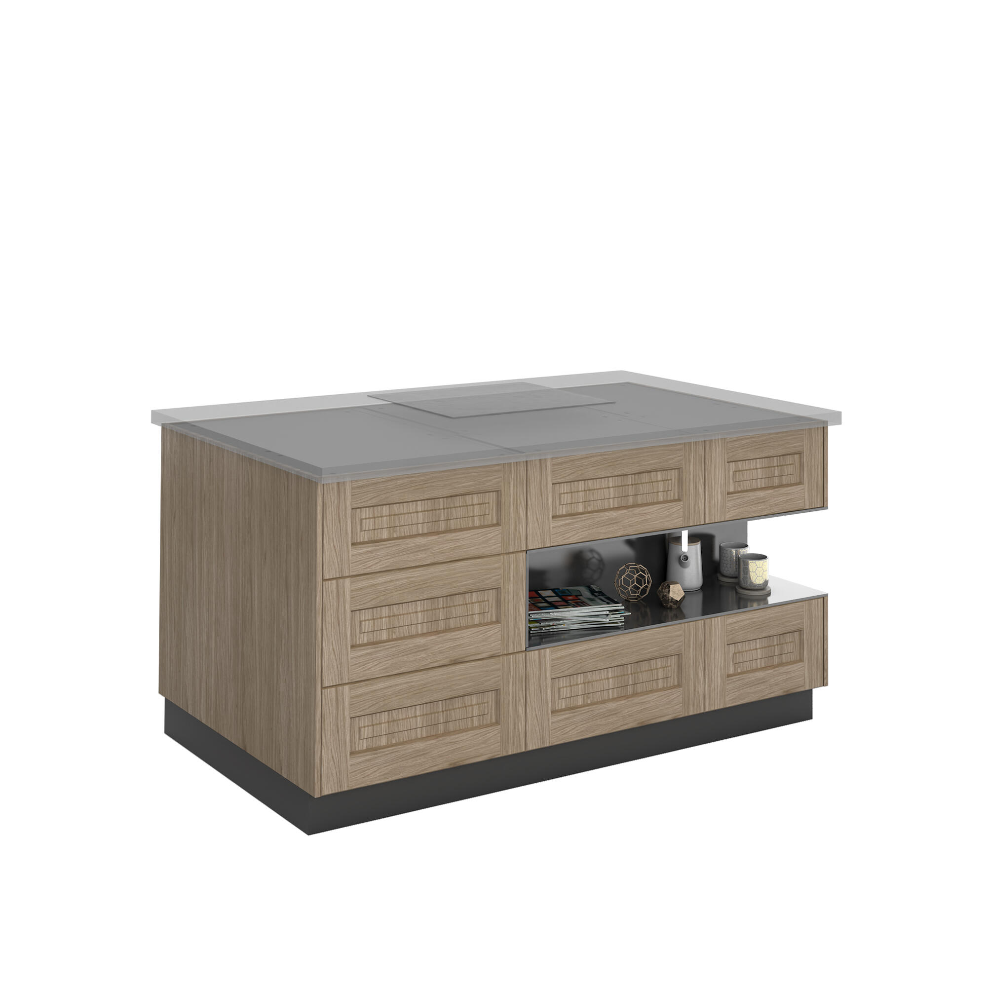 Kit interior de gaveta DELINIA 60X35CM - 6