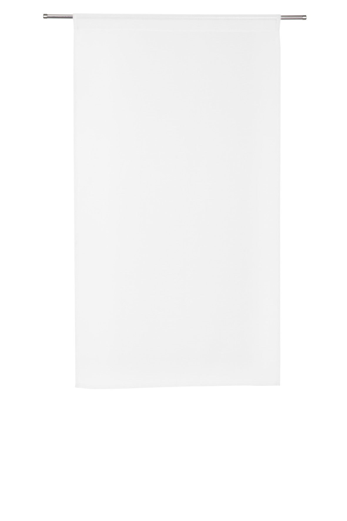 Vitrage semi-transparent, Leo, blanc H.120 x l.60 cm - 3