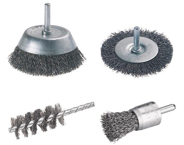 Lot de 4 brosses pour perceuse pour multimatière WOLFCRAFT, Diam.25 et 75 mm - 2