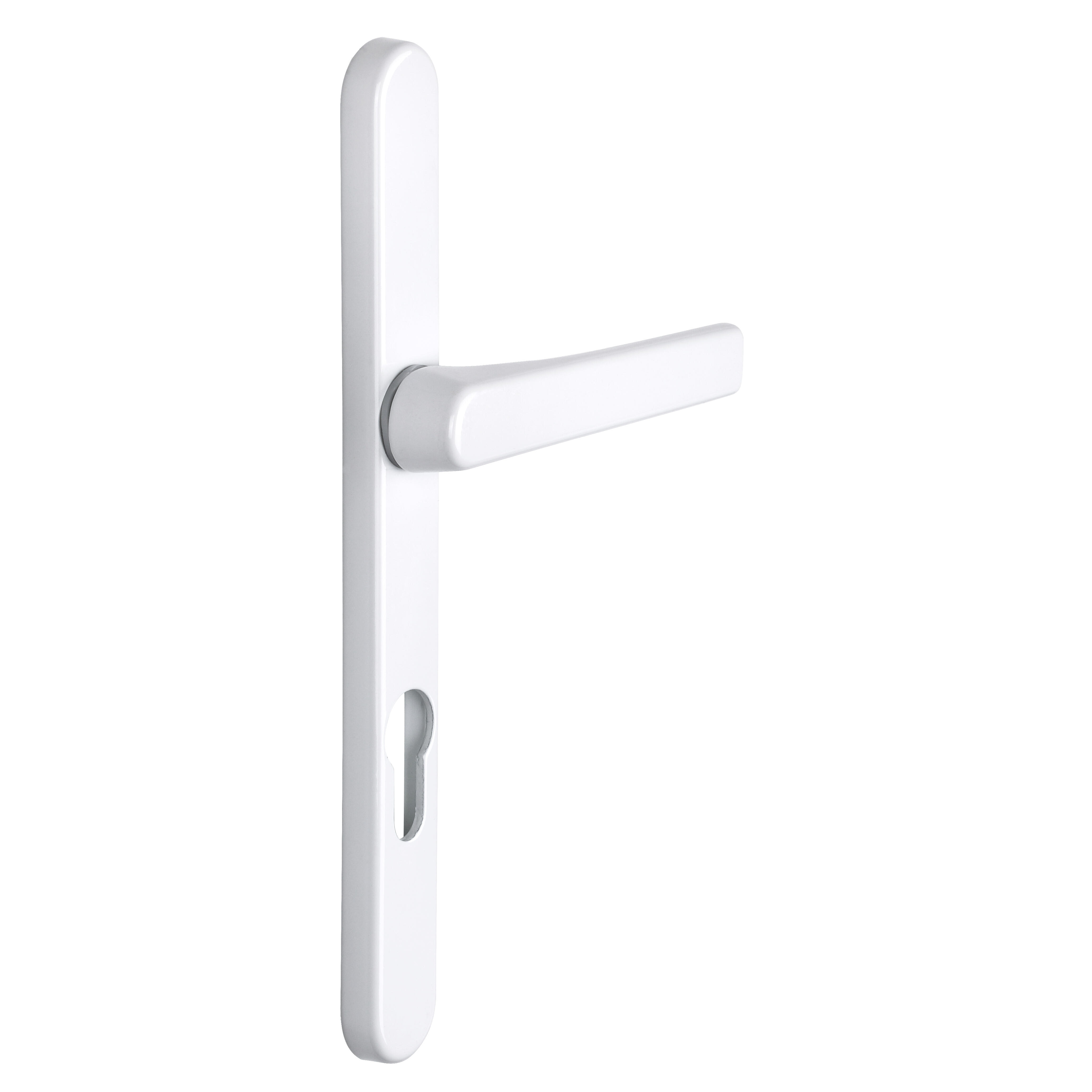 Poignée de porte sur plaque grise entraxe 195 mm Clé en I BEVERLY x2 - 9