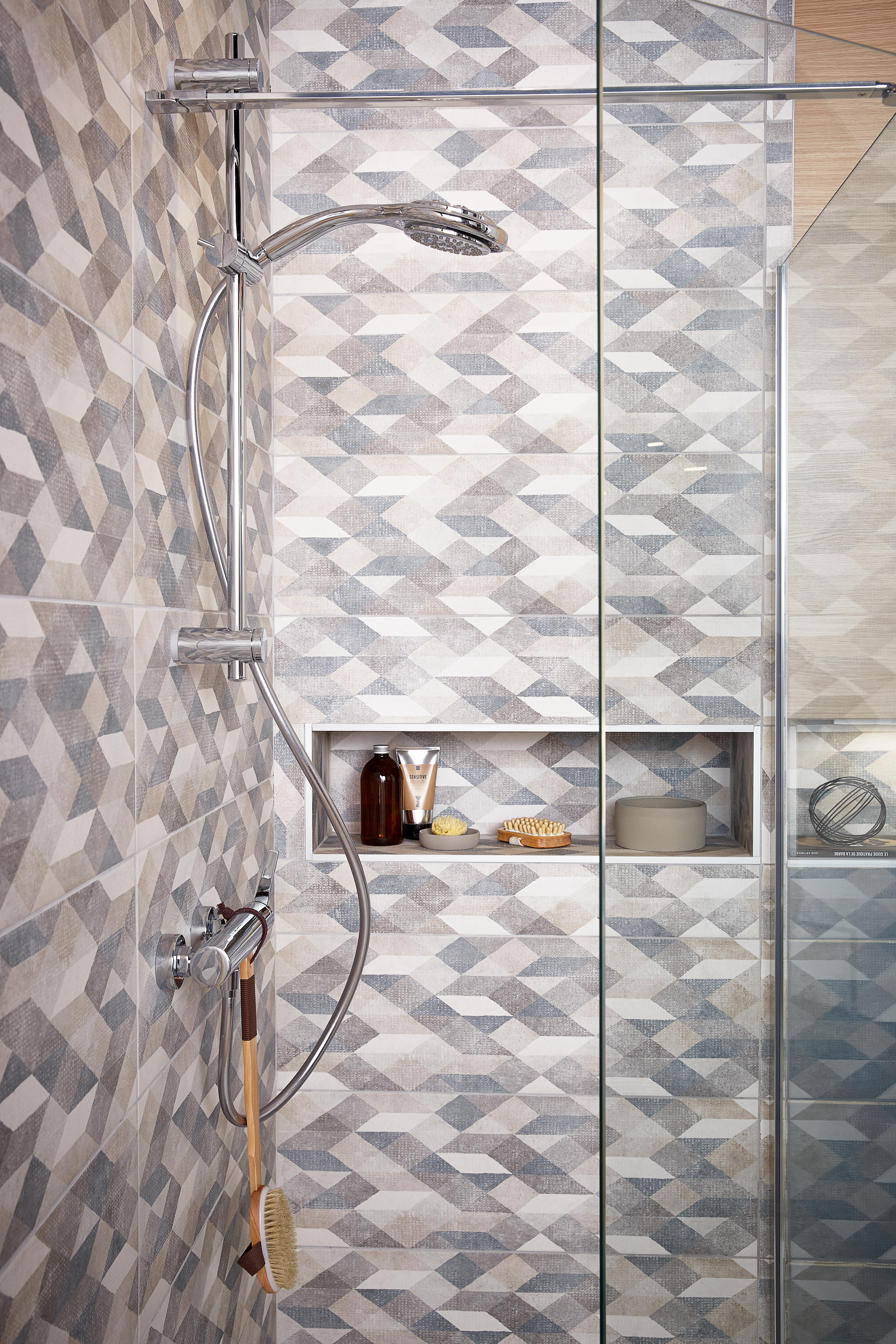 Barre de douche chrome Unica HANSGROHE - 2