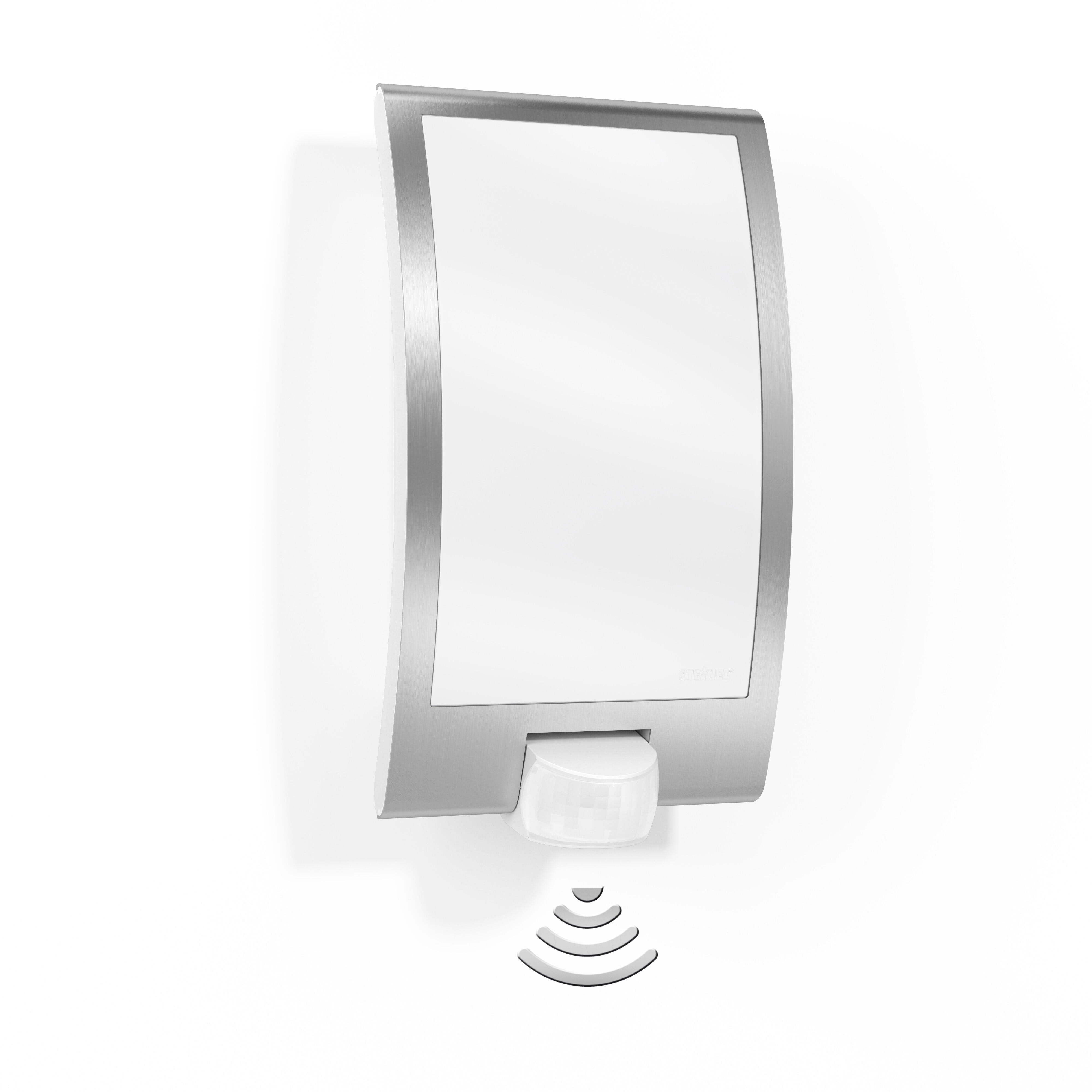 Applique moderno da esterno L 22 S grigio con sensore di movimento IP44 1X E27 STEINEL - 4
