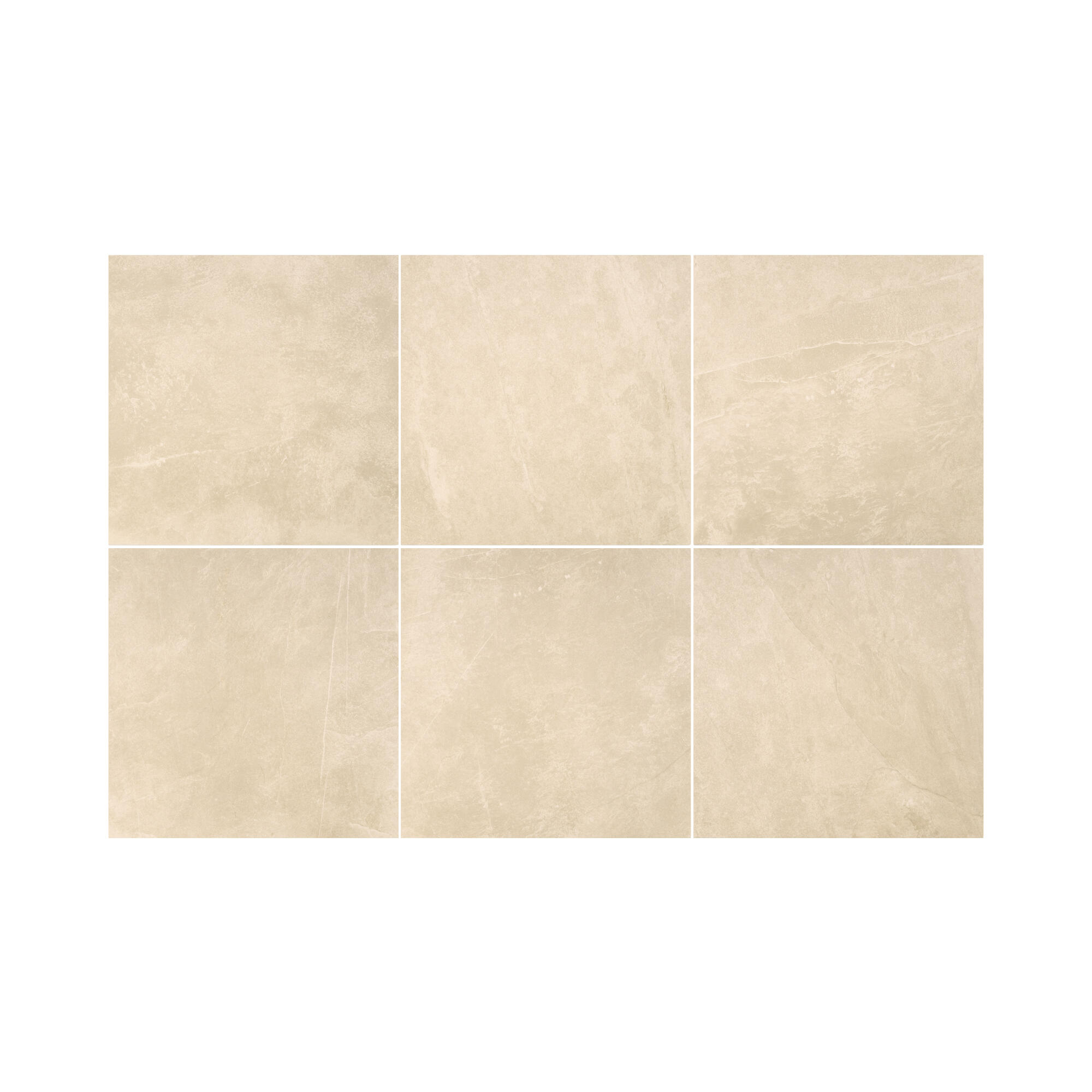 Carrelage sol extérieur effet pierre beige Sicile l.60 x L.60 cm x Ep.9 mm - 4