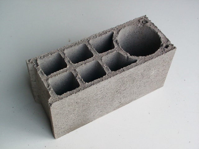 Parpaing chainage vertical, L.50 x l.20 x H.25 cm