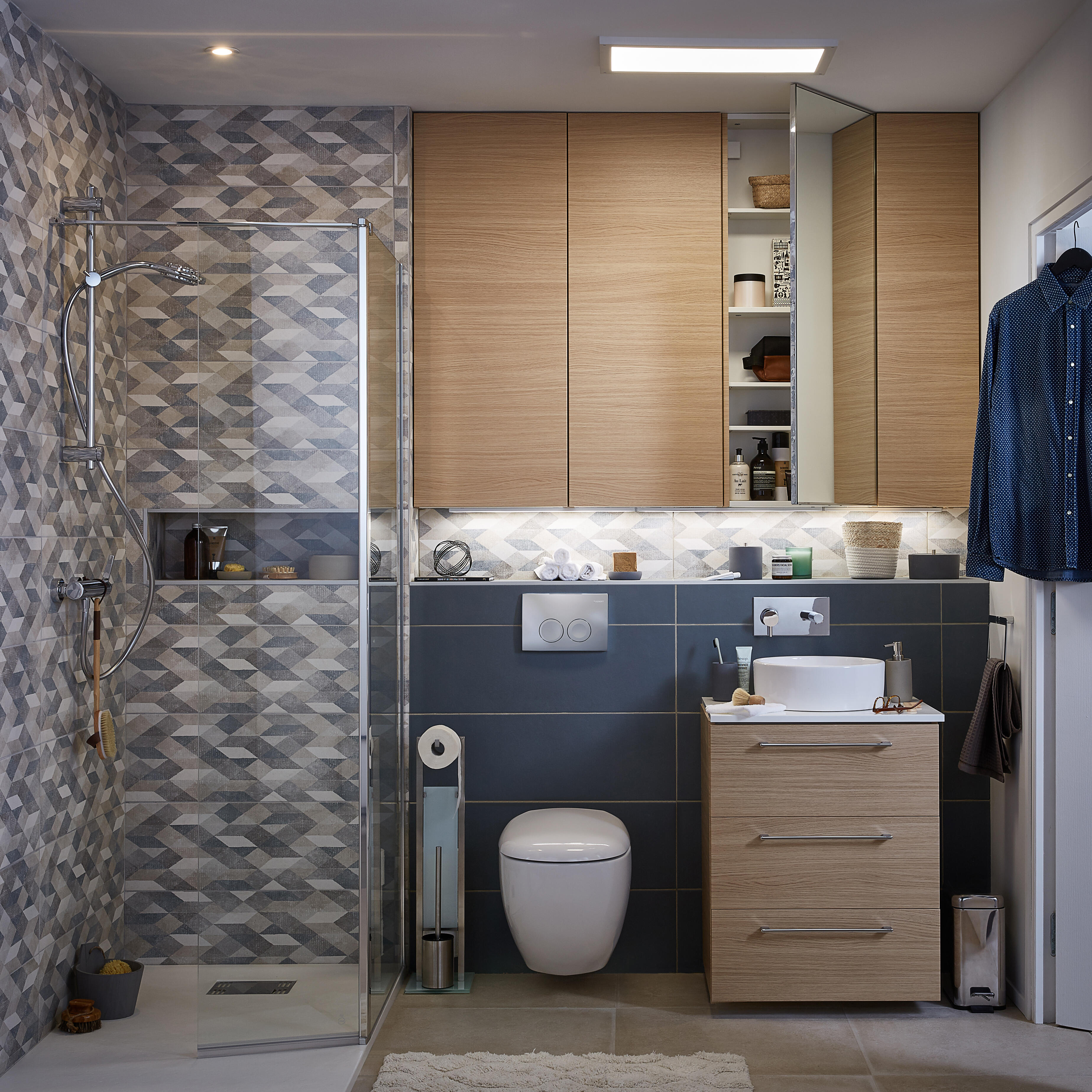 Serviteur WC Rivalta gris - 2