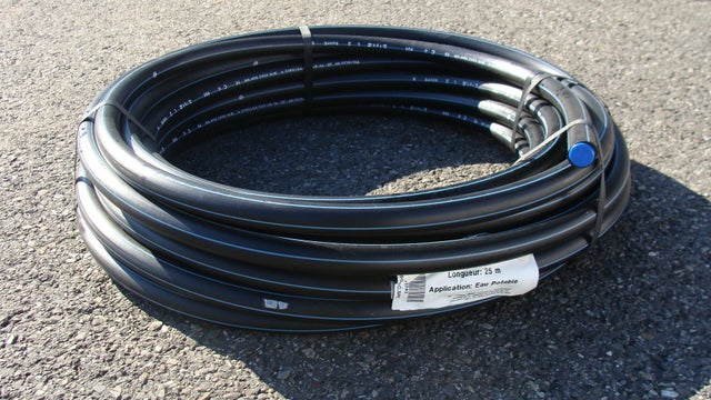 Tube d'alimentation polyéthylène, Diam.19 x 25 mm, en couronne de 25 m