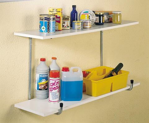 Crochet pour garage acier MOTTEZ, H.26 x l.46 x P.2 cm - 2
