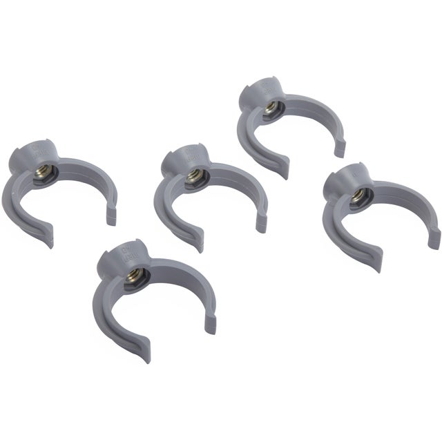 Lot de 5 colliers lyres en pvc à emboîtage, femelle, D.40