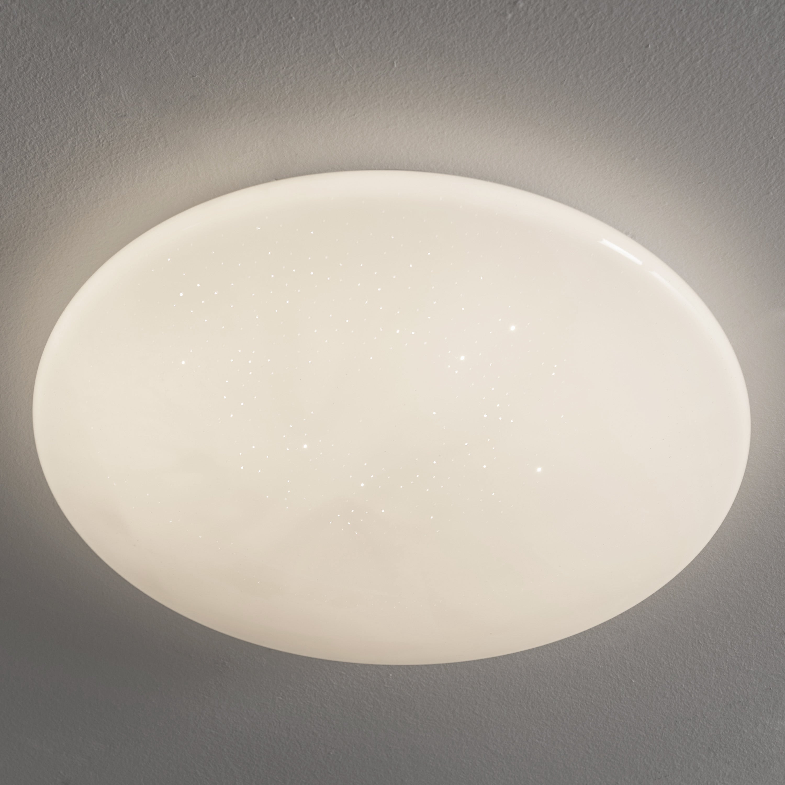 Plafonnier, essentiel plastique blanc module led INSPIRE Modica starry D.40 cm - 5