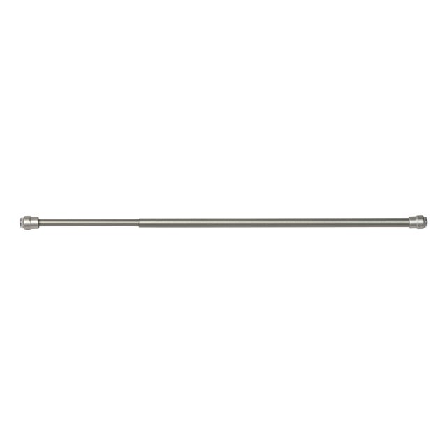 Kit bastone per tendina a vetro a pressione estensibile da 36 a 60 cm Loto in alluminio verniciato argento satinato Ø 8 mm INSPIRE