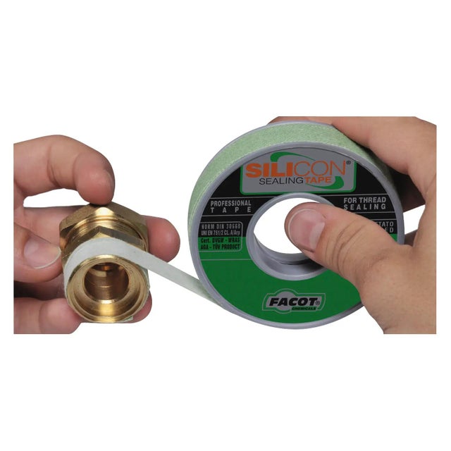 Nastro teflon Polipropilene FACOT SILICON TAPE 14 mm x 15 m, esp 0.014 x 15 x Sp 0.6 mm