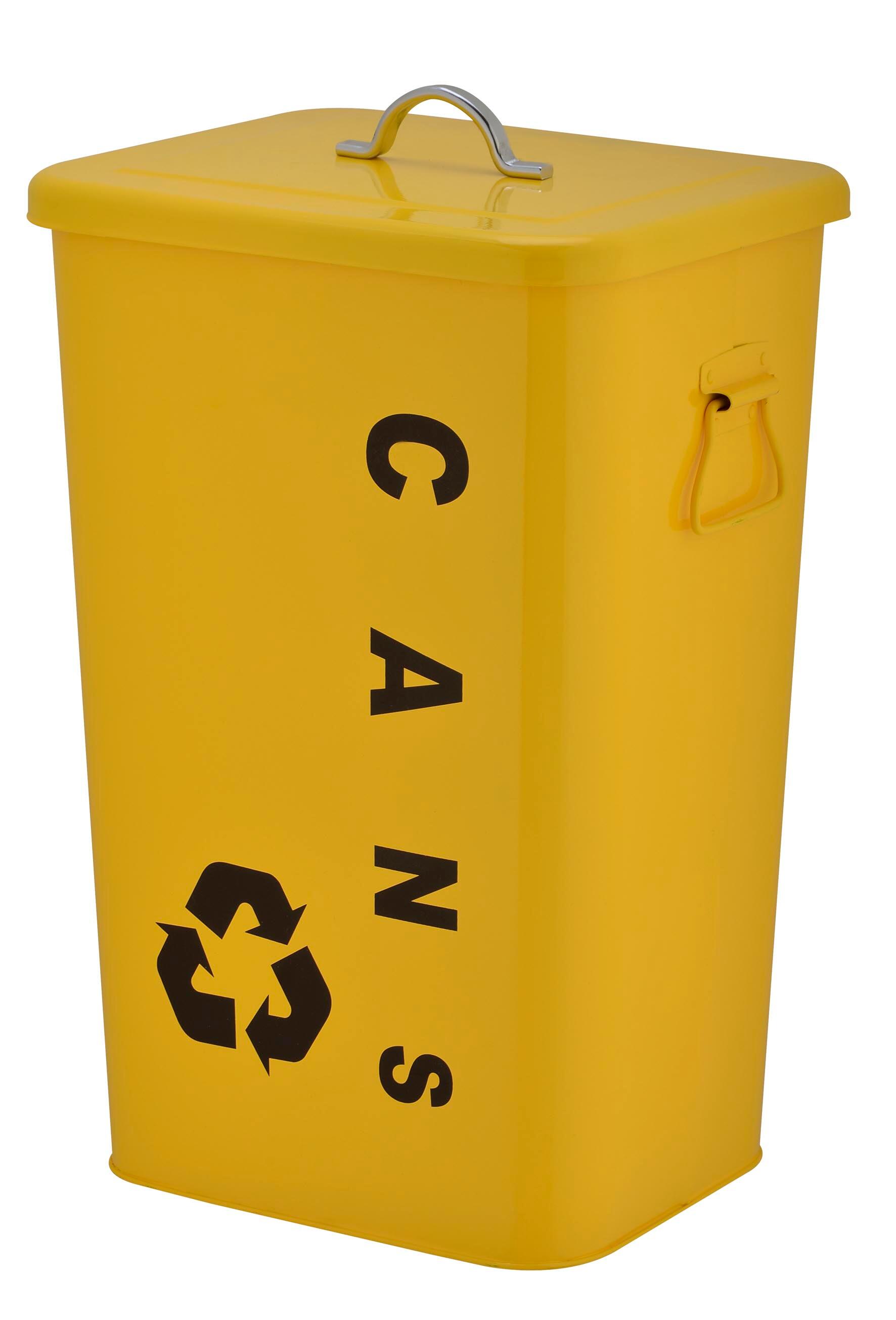 Pattumiera Con Coperchio Basculante, 25 L, Swantje, Grigio - Foto 7