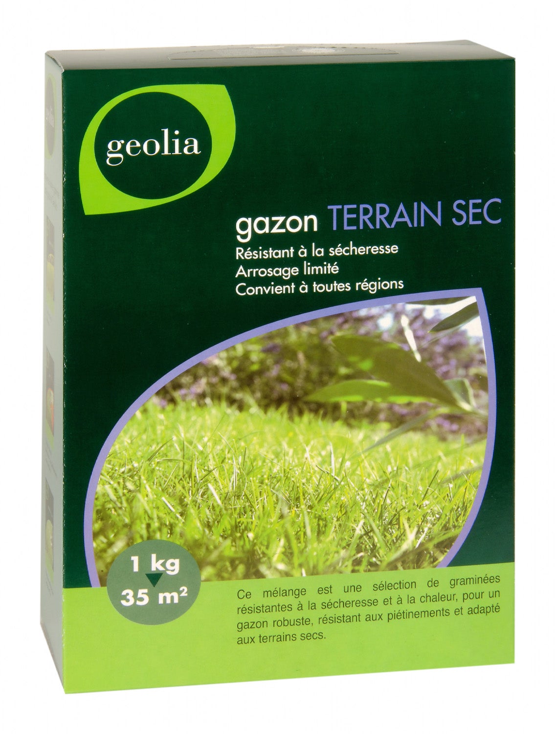 Gazon terrain sec GEOLIA, 1 kg, 35 m² - 2