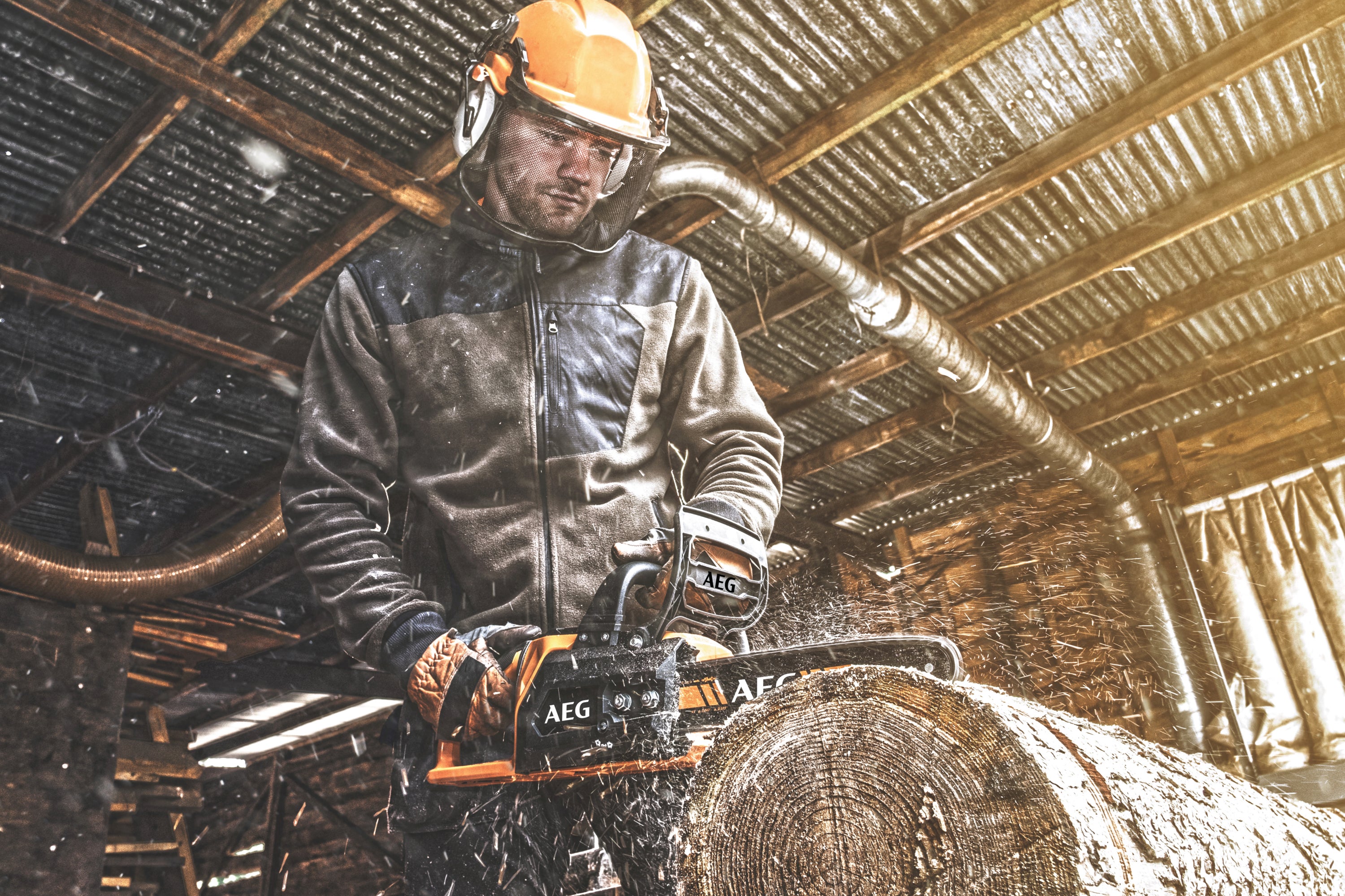 Tronçonneuse sur batterie brushless AEG Acs18b30-0 18 V, sans batterie - 6