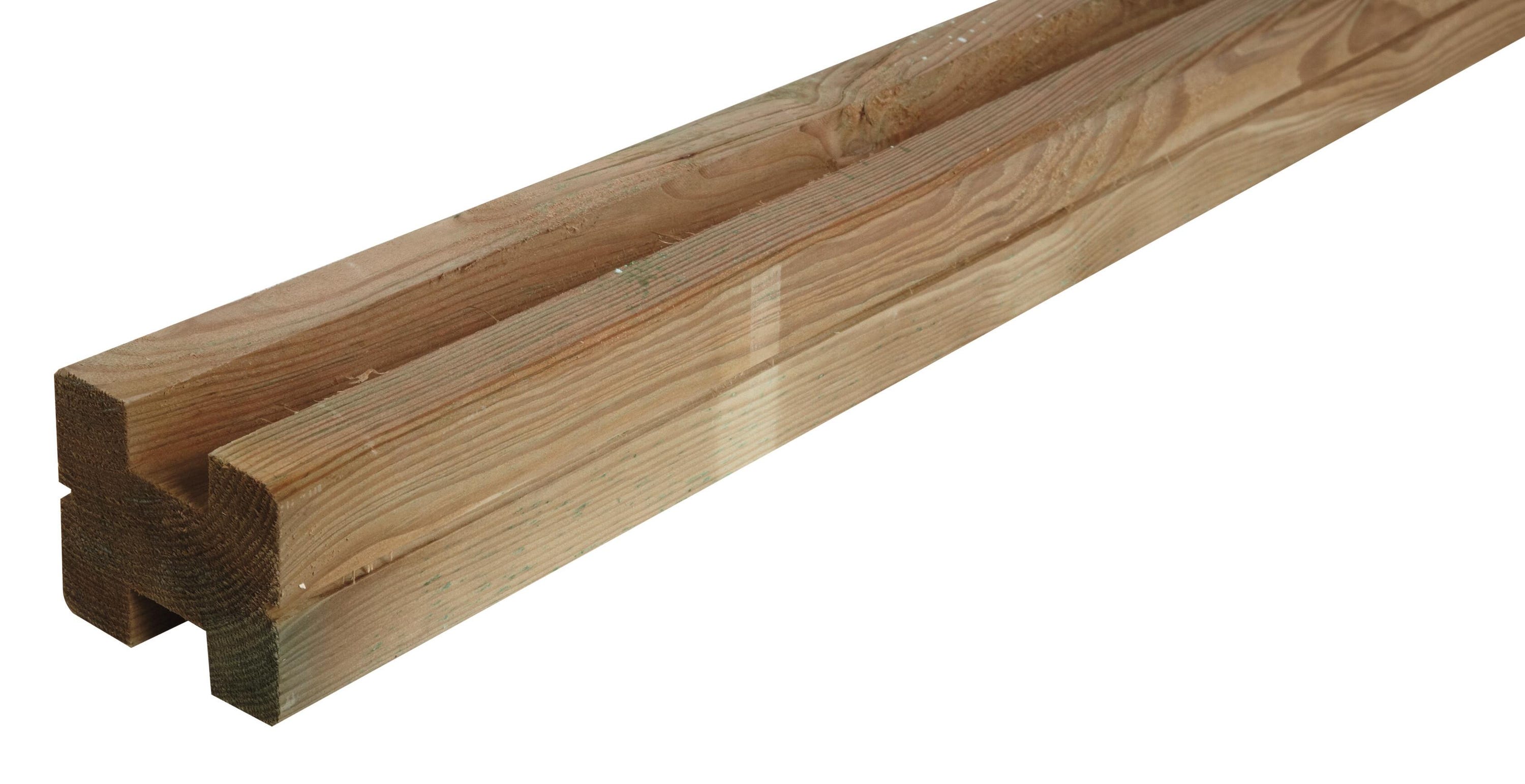 Poste En H Para Panel Modulable De Madera De 7 X 7 X 220 Cm Y 22 Mm Poste en h para panel modulable de madera de 7 x 7 x 220 cm y 22 mm