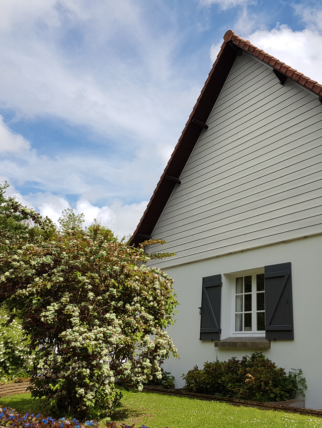 Clin pour bardage pvc crème ral 1013 FREEFOAM Faza 2.4 m