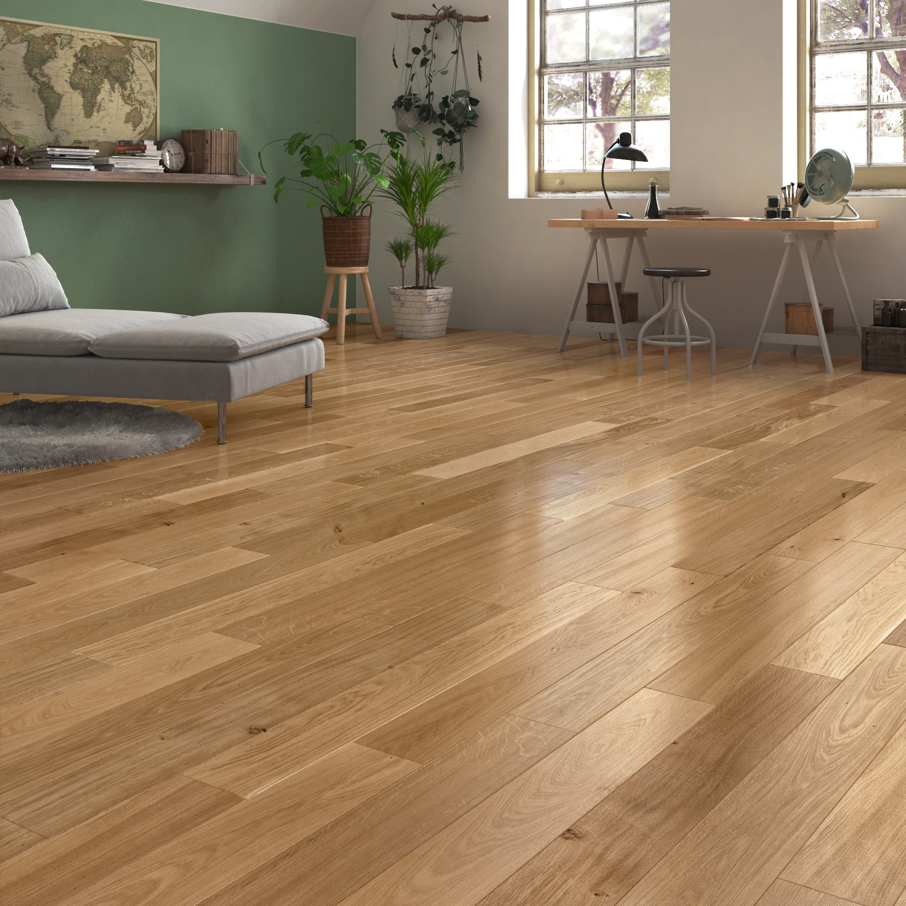 Parquet contrecollé forte chêne blond huilé M BARLINEK, l.13 cm Leroy — free download