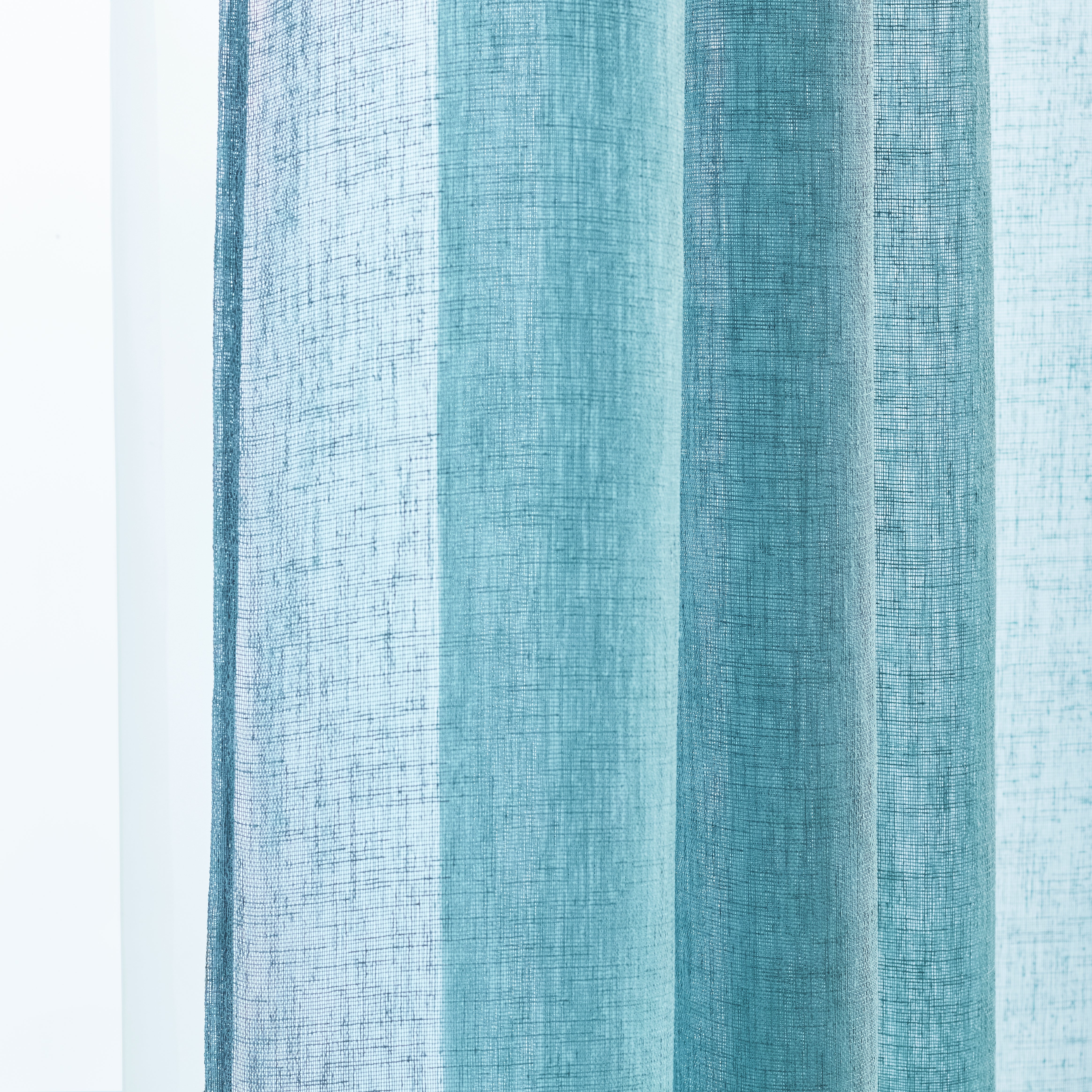 Voilage tamisant, Lium, bleu H.240 x l.140 cm - 3
