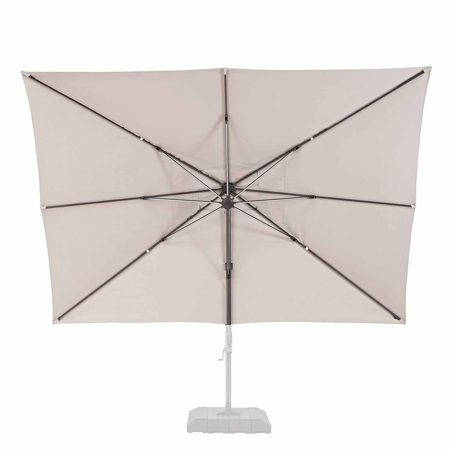 Toile de rechange pour parasol déporté Sonora taupe, L.391 x l.282 cm - 3