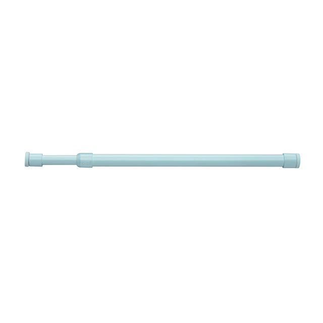 Kit bastone per tendina a vetro a pressione estensibile da 50 a 80 cm in acciaio verniciato bianco opaco Ø 9 mm INSPIRE