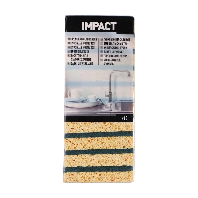 Lot de 10 Éponge artificielle, IMPACT