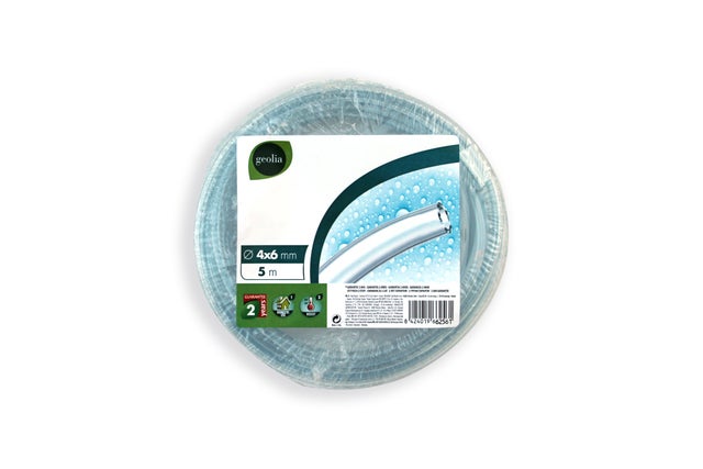 Tuyau Cristal Armé 25 M - 8 X 14 Mm - Polyvalent Et Transparent Cap Vert