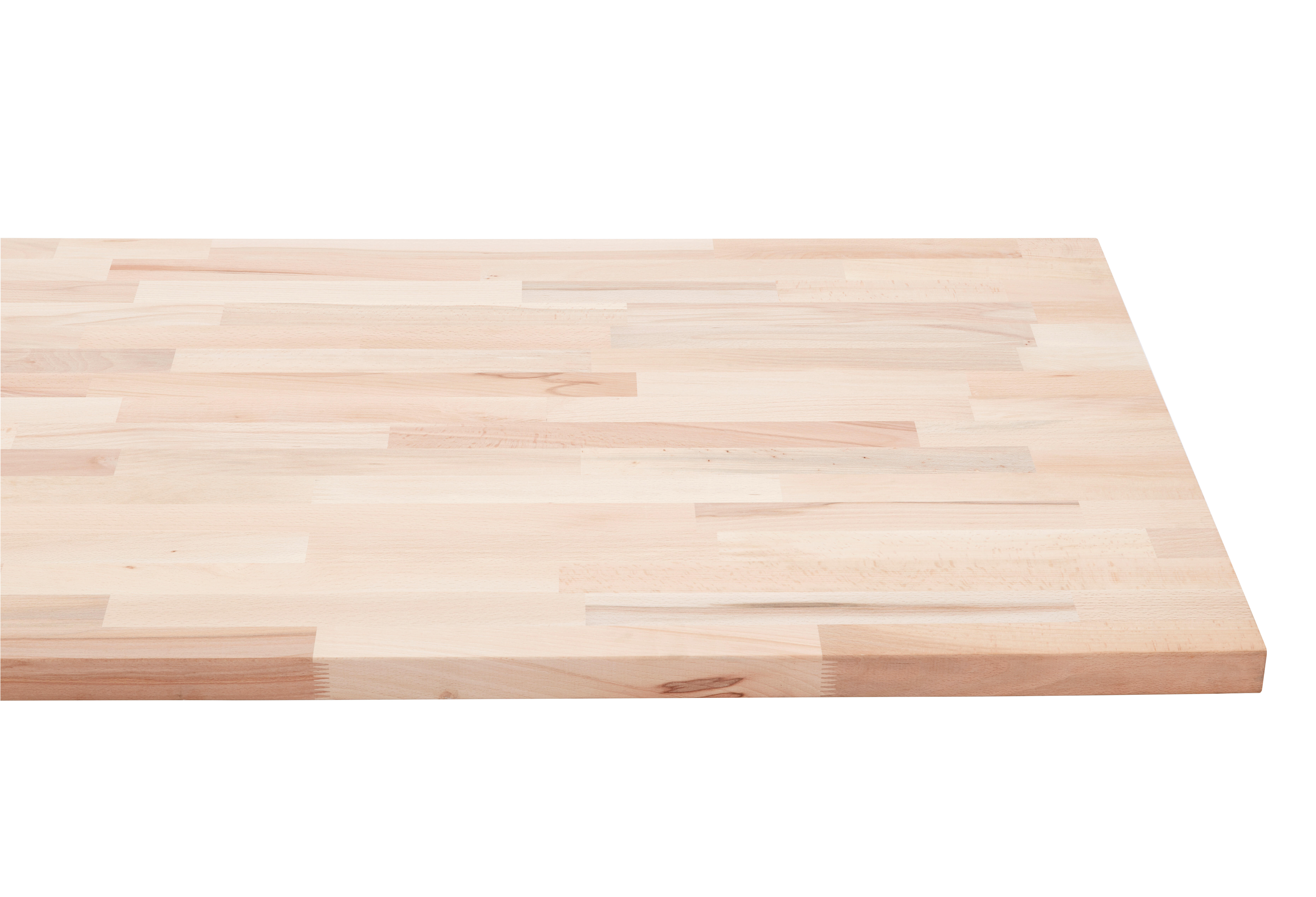 Plan de travail brut Hêtre lamellé L.250 xl.65cm, Ep.36 mm - 2