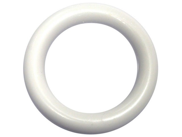 Lot de 10 anneaux pour tringle à rideau System d 28 mm polypropylène blanc peint