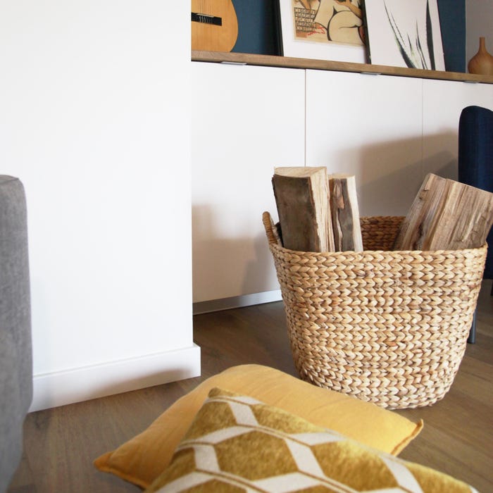 Panier à bûches JACINTHE GOA Le Marquier