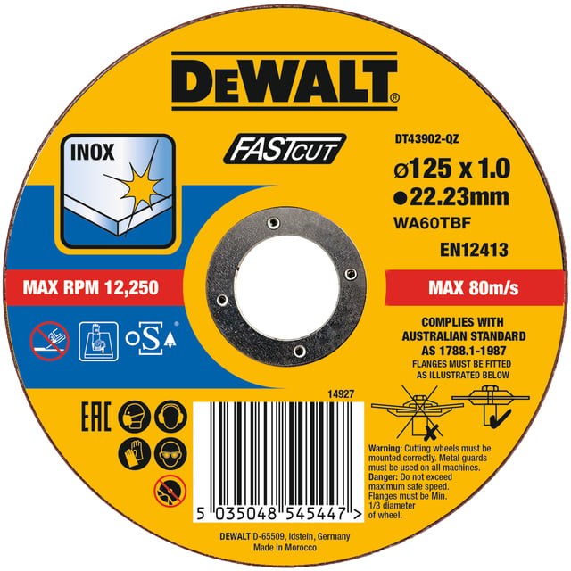 Disques à tronçonner Dt43902 DEWALT